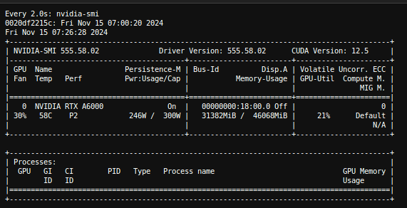 Nvidia A6000 GPU usage and Consumption in inferencing Stable Diffusion 3.5 Large Turbo