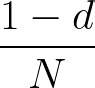 Left component in PageRank Formula - Image by Author
