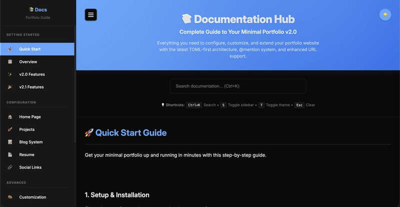 Renderer Docs Home page