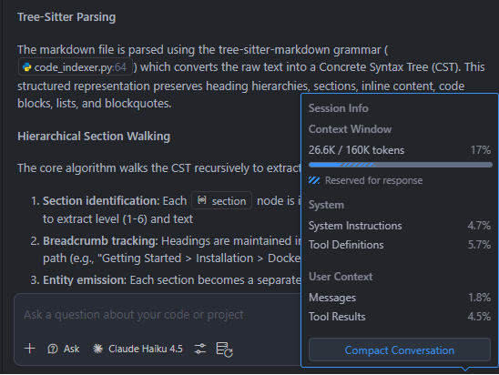 Lean context window