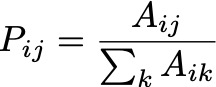 Transition Probability Matrix Formula - Image by Author